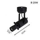 Modern black & white led track light gallery spotlight