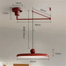 DecorBites™ Cream Iron Art Chandelier LED Pendant Light for Bedroom Living Room