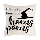 DecorBites™ Halloween Linen Cushion Cover for Living Room Decor and Sofa - Trick or Treat