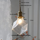 DecorBites™ Bubble Glass Ball LED Pendant Lamp with Copper Knob Switch - Nordic Modern Home Decor