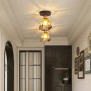 DecorBites™ Copper Wood LED Ceiling Lamp Modern Indoor Lighting Fixtures