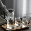 DecorBites™ Gray Amber Water Pitcher with Handle: Large-capacity Heat-resistant Tea Pot & Juice Jug