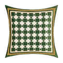 DecorBites™ Green Leaves Moss Printed Velvet Cushion Cover for Home Decor