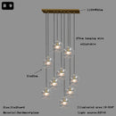 DecorBites™ Clear Glass Ball Pendant Light Chandelier for Living Room Dining Room Home Decor