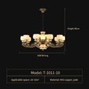 DecorBites™ Jade Chandelier: Stylish Chinese Zen Living Room Lamp for Duplex Building by Guangdong Zhongshan