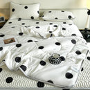 DecorBites™ Cool Feeling Silky Summer Comforter & Latex Fitted Sheet Set