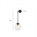 DecorBites™ Glass Ball Wall Lamp: Modern Nordic LED Lighting for Bedroom, Staircase, Outdoor