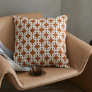 DecorBites™ Jacquard Crochet Pillow Covers in Yellow-brown for Elegant Home Decor