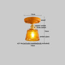 DecorBites™ Copper Wood LED Ceiling Lamp Modern Indoor Lighting Fixtures