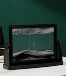 3D Rotatable Moving Sandscape Hourglass Quicksand Art Picture Square Glass Flowing Sand Painting Home Decor Children's Gifts