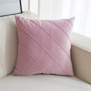 DecorBites™ Hand Pleat Embroidered Cushions 30x50/45x45cm Beige Pink Nordic Style Pillowcase