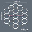 DecorBites™ Hexagon LED Ceiling Light for Barbershop and Garage Hair Salon