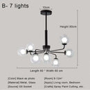 DecorBites™ Glass Ball Pendant Chandelier for Living Room Bedroom Dining Room