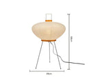 DecorBites™ Japanese Rice Paper Floor Lamp Modern Wabi Sabi Lantern Light