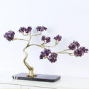 DecorBites™ Crystal and Brass Metal Decorative Figurine for Room Decoration