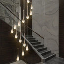 DecorBites™ Crystal Bubble Chandelier: Modern Duplex Living Room Villa Decoration Luminaire