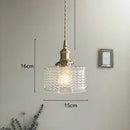 DecorBites™ Green Glass LED Hanging Light Fixture Copper Socket Modern Pendant Lamp