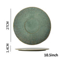 Japanese green textured ceramic dinnerware set dining room bowl