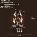 DecorBites™ Iron Birdcage Crystal Chandelier: Spherical Pendant Light for Home Decor