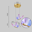 DecorBites™ Butterfly LED Chandelier for Duplex Villa Living Room Romantic Wedding Decor