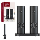 DecorBites™ Electric Salt Pepper Grinder Set USB Rechargeable Adjustable Coarseness LED Light