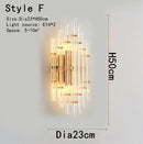 DecorBites™ Gold Crystal Bracket Light: Stylish Lighting Fixtures for Home Wall Decor
