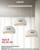 DecorBites™ Handmade Wabi Sabi Chandelier Modern LED Pendant Lamp for Nordic Restaurant Island