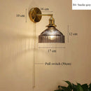 DecorBites™ Glass Shade LED Wall Lamp Switched Nordic Light for Luxury Living Room