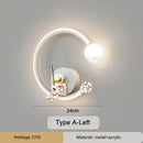 DecorBites™ Astronaut Wall Lamp: Gold White Black Bedroom Decor Resin Wall Mount Light
