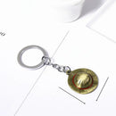 One Piece Keychain Luffy Ace Straw Hat Skull Logo Wanted Order Sanji Nami Robin Bag Keychain Character Toy Fan Gift