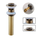 DecorBites™ Gold Large Round Bathroom Pop-up Drain for Copper Washbasin Sink