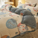DecorBites™ Dual-Layer Winter Velvet Duvet Cover - Soft & Warm Double-Sided Quilt Blanket
