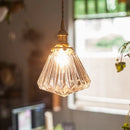 DecorBites™ Glass Pleats LED Pendant Lights for Home and Commercial Spaces