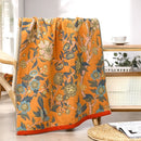 DecorBites™ Cotton Bath Towel - Boho Floral Design - Absorbent & Quick Dry - Large Size 80x160cm