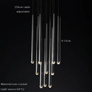 DecorBites™ Crystal Water Drop Ceiling Chandelier for Classic Living Room Decor