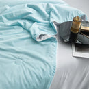 DecorBites™ Double-Sided Cooling Queen Quilt: Silky Smooth Summer Comforter
