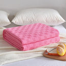 DecorBites™ Cotton Waffle Towel Quilt Single Blanket for Office & Picnics