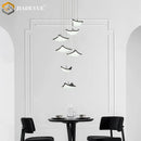 DecorBites™ Crystal Sand Staircase Chandelier-Living, Dining, Bedroom LED Decorative Light