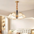 DecorBites™ Antique Copper Chandelier for Retro American Country Living Room and Dining Room