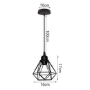 DecorBites™ Iron Frame Pendant Chandelier for Modern Indoor Lighting