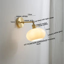 DecorBites™ Glass Copper LED Wall Lamp with Knob Switch for Modern Home Decor