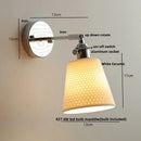 DecorBites™ Ceramic LED Wall Light Sconce, Pull Chain Switch, Modern Style