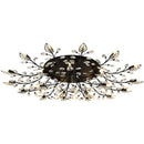 DecorBites™ Crystal Ceiling Chandelier LED Fixture Lights for Living Room Bedroom by Samsarah Lighting