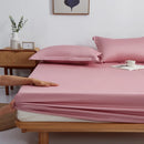 DecorBites™ Cotton Fitted Sheet Set Cozy Bedsheet Pillowcases King Twin Queen Full Size