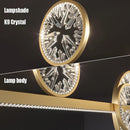 DecorBites™ Crystal Ring LED Chandelier for Restaurant Dining Room Coffee Shop