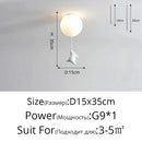 DecorBites™ Kids Cartoon Panda Polar Bear Ceiling Light Chandelier for Boys and Girls' Bedroom