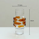 DecorBites™ Clear Glass Vase Bubble Floral Arrangement Room Decoration