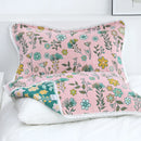 DecorBites™ Lace Trim Pillow Towel - Double Sided Yarn-Dyed Jacquard - 52*75 CM - Five-Layer Cotton Gauze