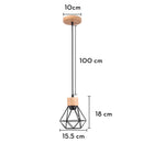 DecorBites™ Industrial Loft Pendant LED Ceiling Light for Home Living Room Kitchen Decor