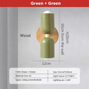 DecorBites™ Cream Zipper Wooden Wall Lamp for Bedroom Living Room Hallway Illumination